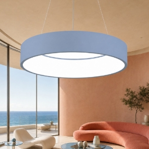 Lampadario 60 cm moderno anello carta da zucchero led 36w cct 3000k 4000k dimmerabile