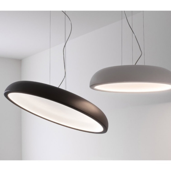 Lampada a sospensione moderna bianca led 35w 3000k dimmerabile cri90 3430lm per soggiorno