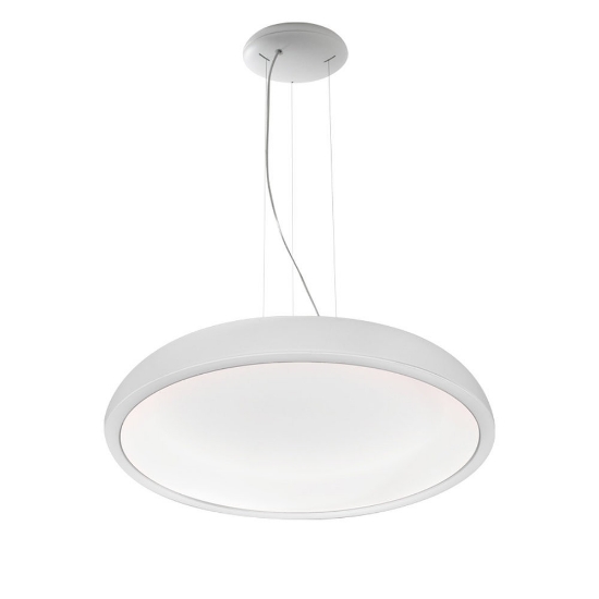 Lampada a sospensione moderna bianca led 48w 3000k dimmerabile