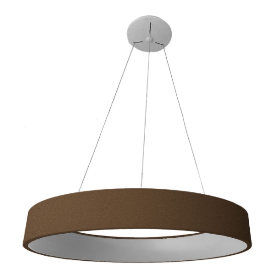 Lampadario 80 cm moderno anello ruggine led 96w cct 3000k 4000k dimmerabile
