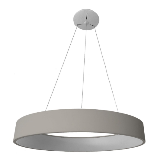 Lampadario a sospensione 80 cm moderno tortora led 96w cct 3000k 4000k dimmerabile