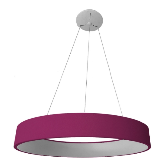 Lampadario a sospensione 80 cm moderno magenta led 96w cct 3000k 4000k dimmerabile