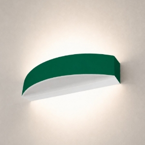 Applique da parete moderna biemissione led 16w cct 3000k 4000k verde bosco