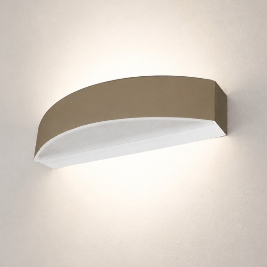 Applique da parete moderna led 16w cct 3000k 4000k sabbia bagnata biemissione