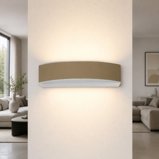 Applique da parete moderna led 16w cct 3000k 4000k sabbia bagnata biemissione