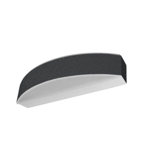 Applique da parete moderna lineare led 16w cct 3000k 4000k antracite biemissione
