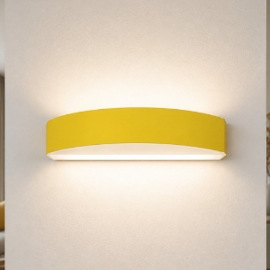 Applique da parete moderna led 16w cct 3000k 4000k giallo girasole biemissione