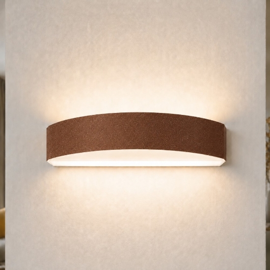 Applique da parete moderna lineare led 16w cct 3000k 4000k rame opaco