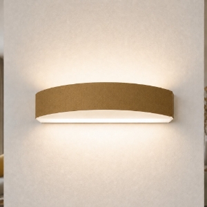 Applique da parete moderna lineare led 16w cct 3000k 4000k oro opaco