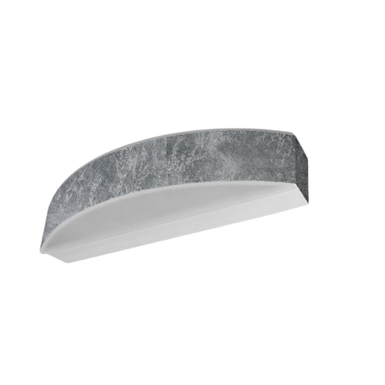 Applique da parete moderna biemissione led 16w cct 3000k 4000k foglia argento
