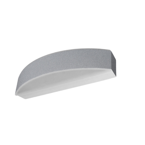 Applique da parete moderna biemissione led 16w cct 3000k 4000k grigio perla