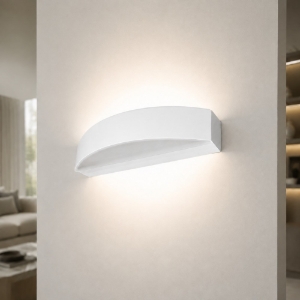 Applique da parete moderna biemissione led 16w cct 3000k 4000k bianca