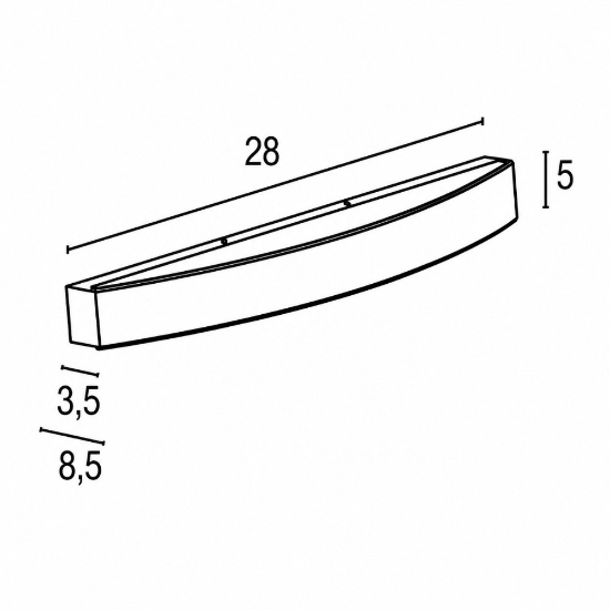 Applique da parete moderna biemissione led 16w cct 3000k 4000k bianca