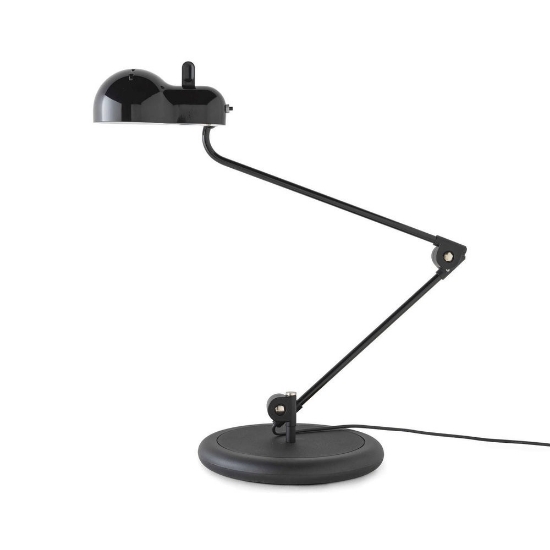 Stilnovo topo lampada da scrivania design moderno nera