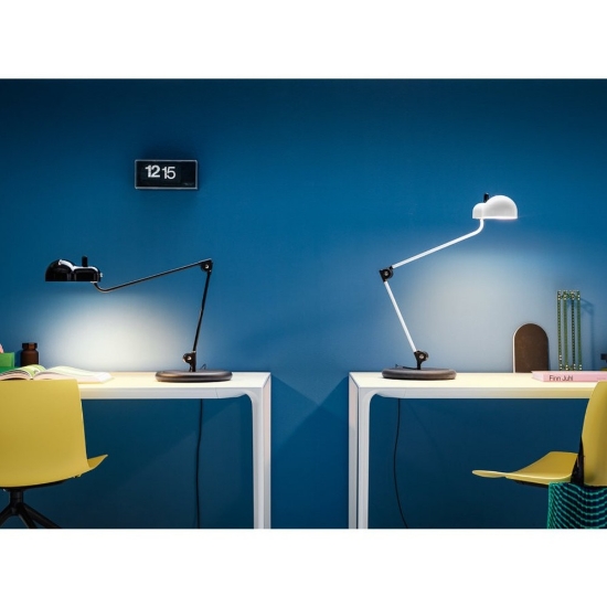 Stilnovo topo lampada da scrivania design moderno nera