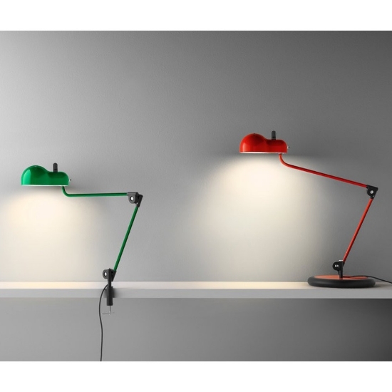 Lampada da scrivania design rossa led 2700k stilnovo topo