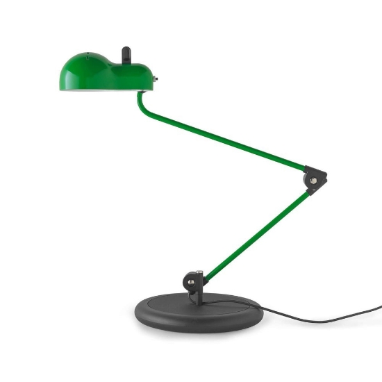 Lampada da scrivania per cameretta verde stilnovo topo