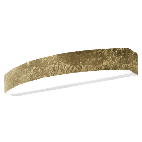 Applique da parete moderna led 20w cct 3000k 4000k finitura foglia oro