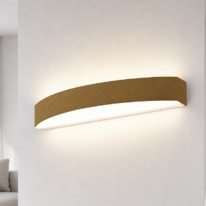 Applique da parete moderna led 20w cct 3000k 4000k oro opaco