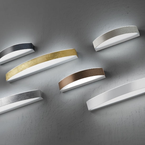 Applique da parete moderna led 20w cct 3000k 4000k oro opaco