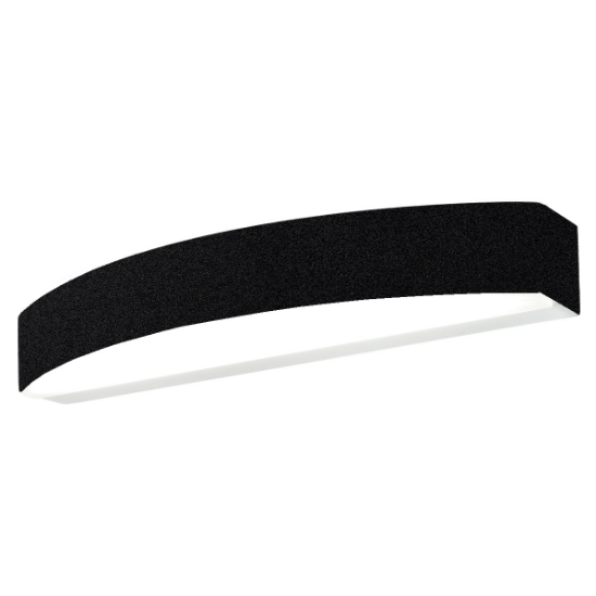 Applique da parete biemissione moderna led 20w cct 3000k 4000k nero