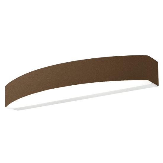 Applique da parete moderna led 20w cct 3000k 4000k ruggine biemissione