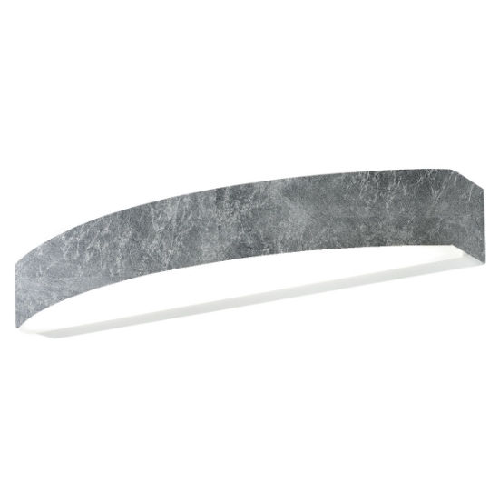 Applique da parete moderna biemissione led 20w cct 3000k 4000k foglia argento