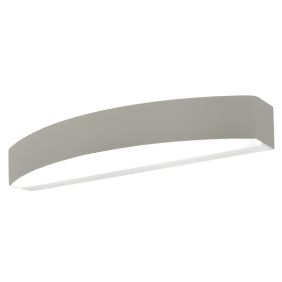Applique da parete moderna biemissione tortora led 20w cct 3000k 4000k