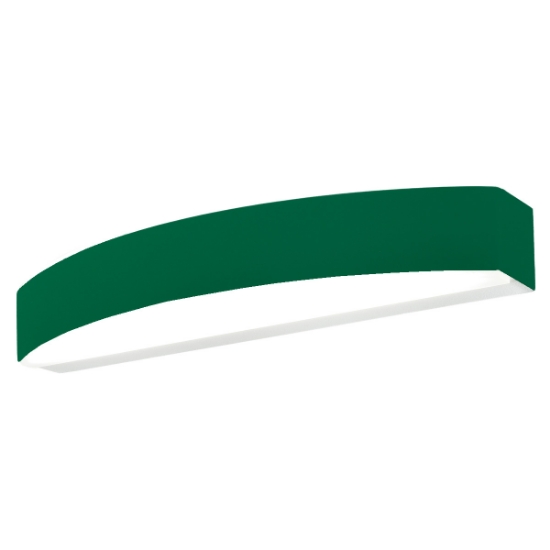 Applique da parete moderna led 20w cct 3000k 4000k verde bosco biemissione