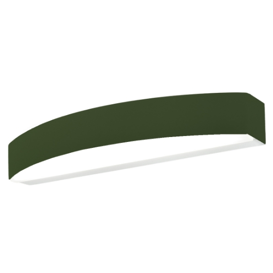 Lampada da parete moderna biemissione led 20w cct 3000k 4000k verde oliva