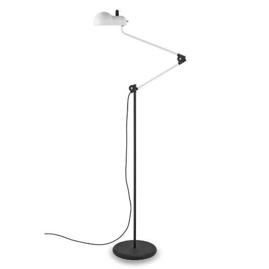 Stilnovo topo piantana da terra design bianca orientabile moderna