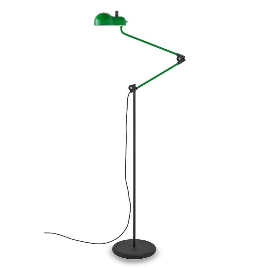 Lampada da terra piantana design verde stilnovo topo