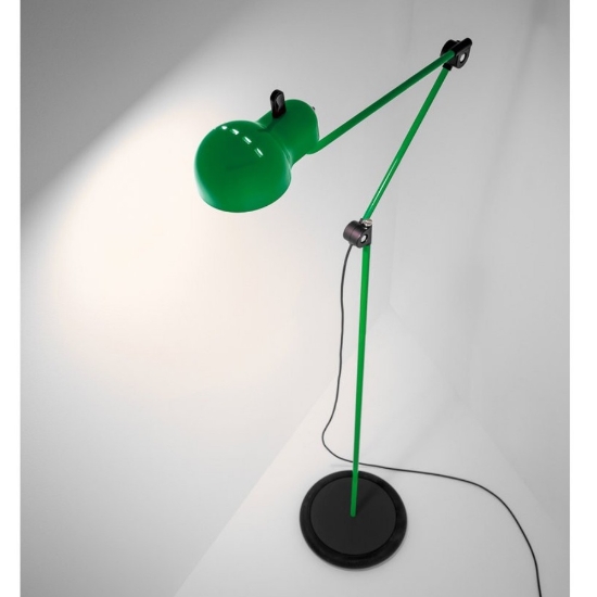 Lampada da terra piantana design verde stilnovo topo