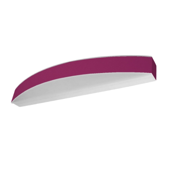 Applique da parete moderna magenta led 28w cct 3000k 4000k 50cm biemissione