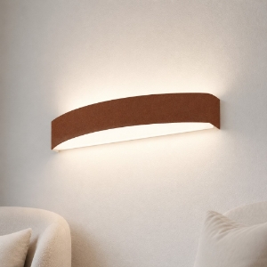 Applique da parete moderna led 28w cct 3000k 4000k rame opaco 50cm