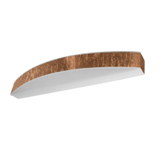 Applique da parete moderna led 28w cct 3000k 4000k foglia rame 50cm