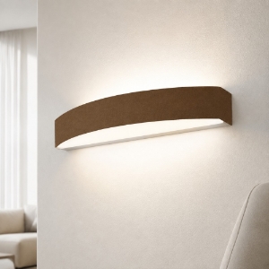 Applique da parete moderna led 28w cct 3000k 4000k ruggine 50cm