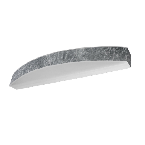 Applique da parete moderna led 28w cct 3000k 4000k foglia argento 50cm