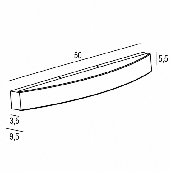 Applique da parete moderna led 28w cct 3000k 4000k foglia argento 50cm