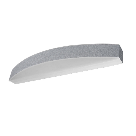 Applique lampada da parete moderna led 28w cct 3000k 4000k grigio perla 50cm
