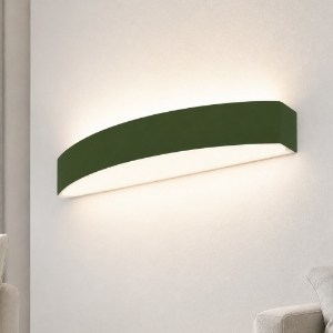 Applique da parete moderna led 28w cct 3000k 4000k verde oliva 50cm