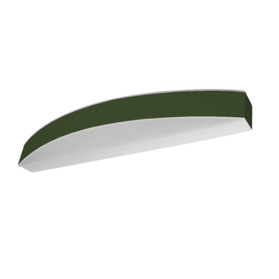 Applique da parete moderna led 28w cct 3000k 4000k verde oliva 50cm