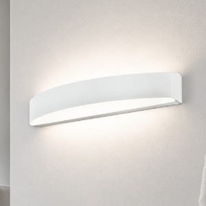 Applique da parete led 28w cct 3000k 4000k bianca 50cm biemissione moderna