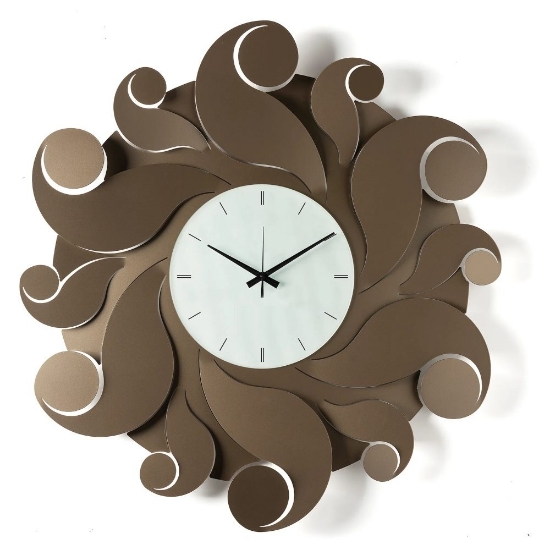 Orologio da parete bronzo moderno design ondulato 79cm