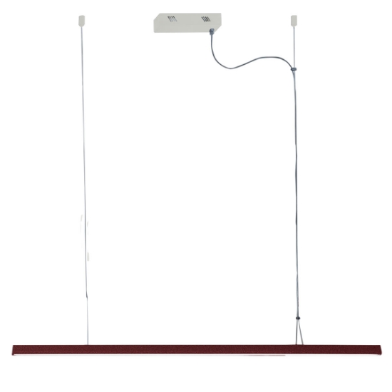 Lampadario a sospensione moderno barra led 40w cct 3000k 6000k bordeaux 120cm per cucina