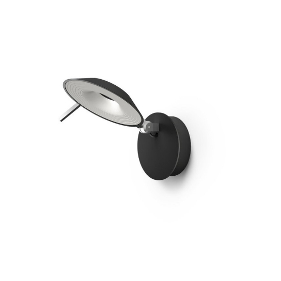 Stilnovo torino applique da parete design led 3000k nera dimmerabile touch