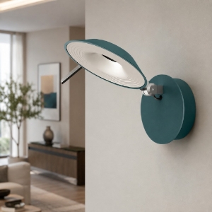 Stilnovo torino applique da parete interno moderna led 3000k verde petrolio