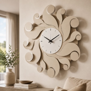 Orologio da parete moderno sabbia design ondulato