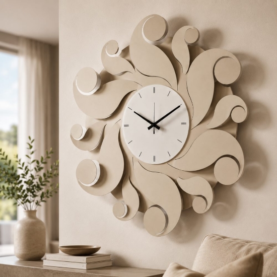Orologio da parete moderno sabbia design ondulato