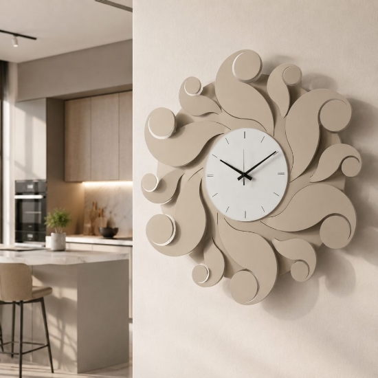 Orologio da parete moderno sabbia design ondulato